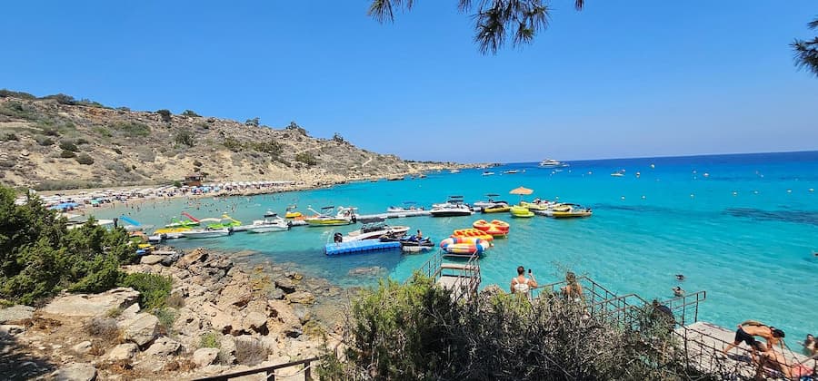 Konnos Bay aerial view